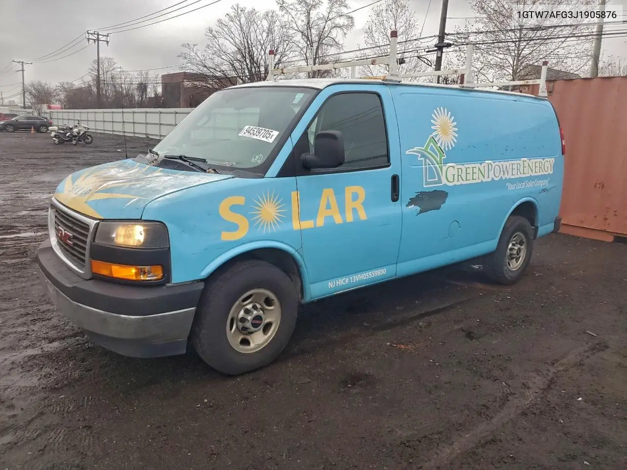1GTW7AFG3J1905876 2018 GMC Savana G2500