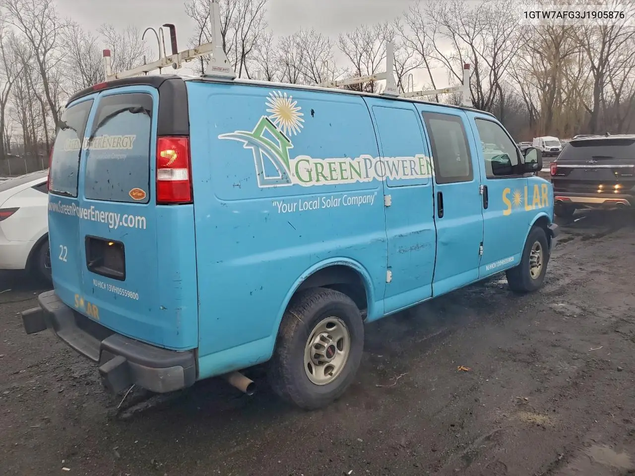1GTW7AFG3J1905876 2018 GMC Savana G2500