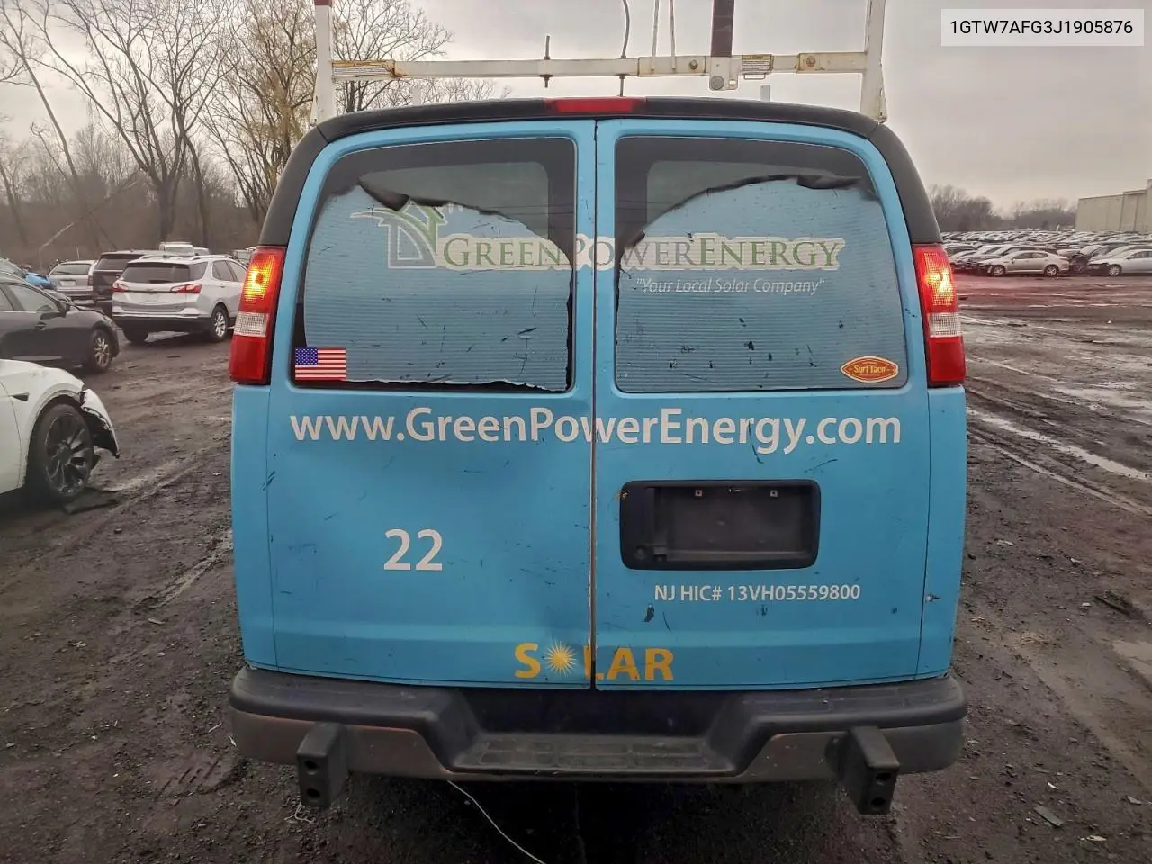 1GTW7AFG3J1905876 2018 GMC Savana G2500