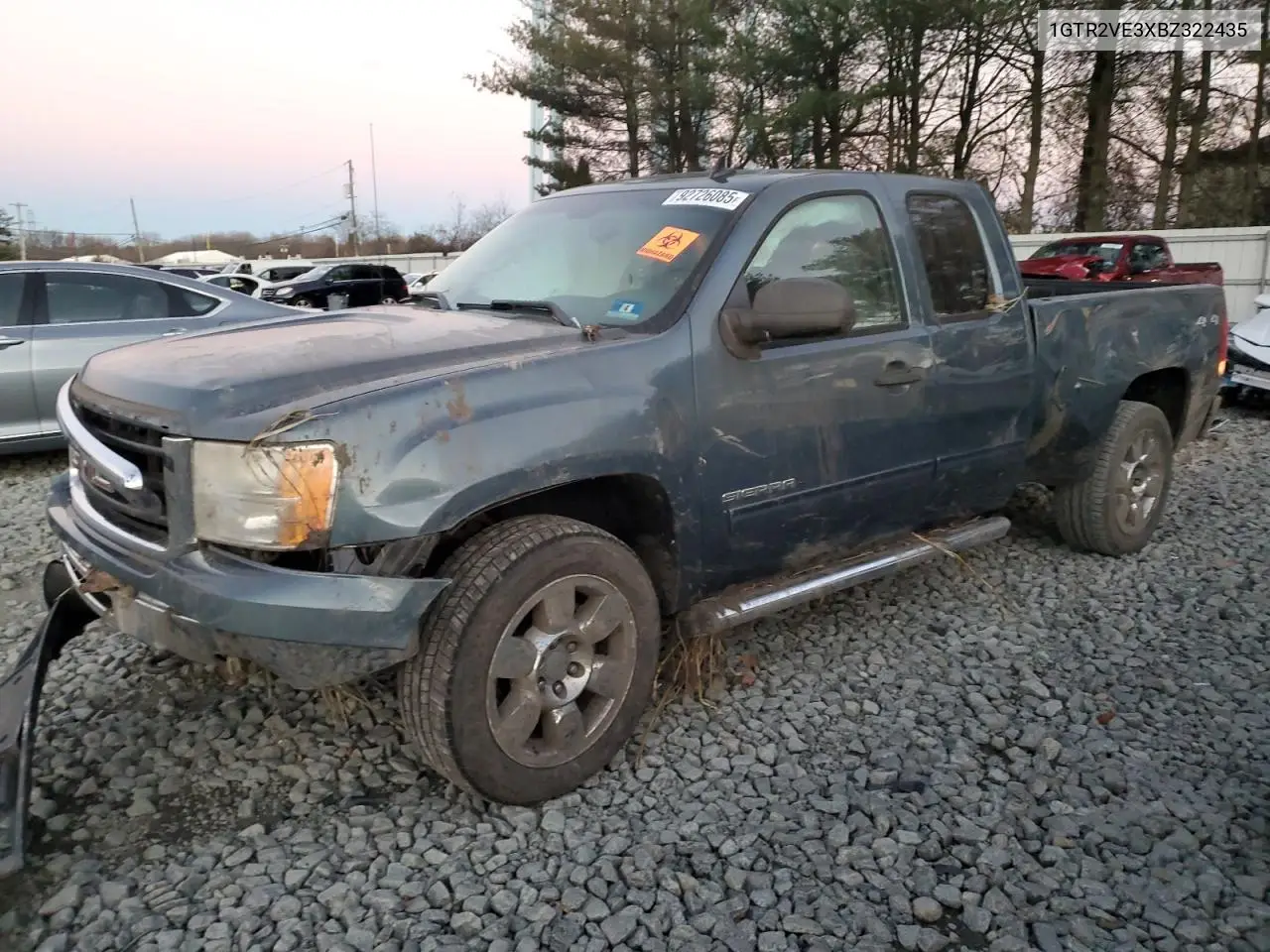 1GTR2VE3XBZ322435 2011 GMC Sierra K1500 Sle