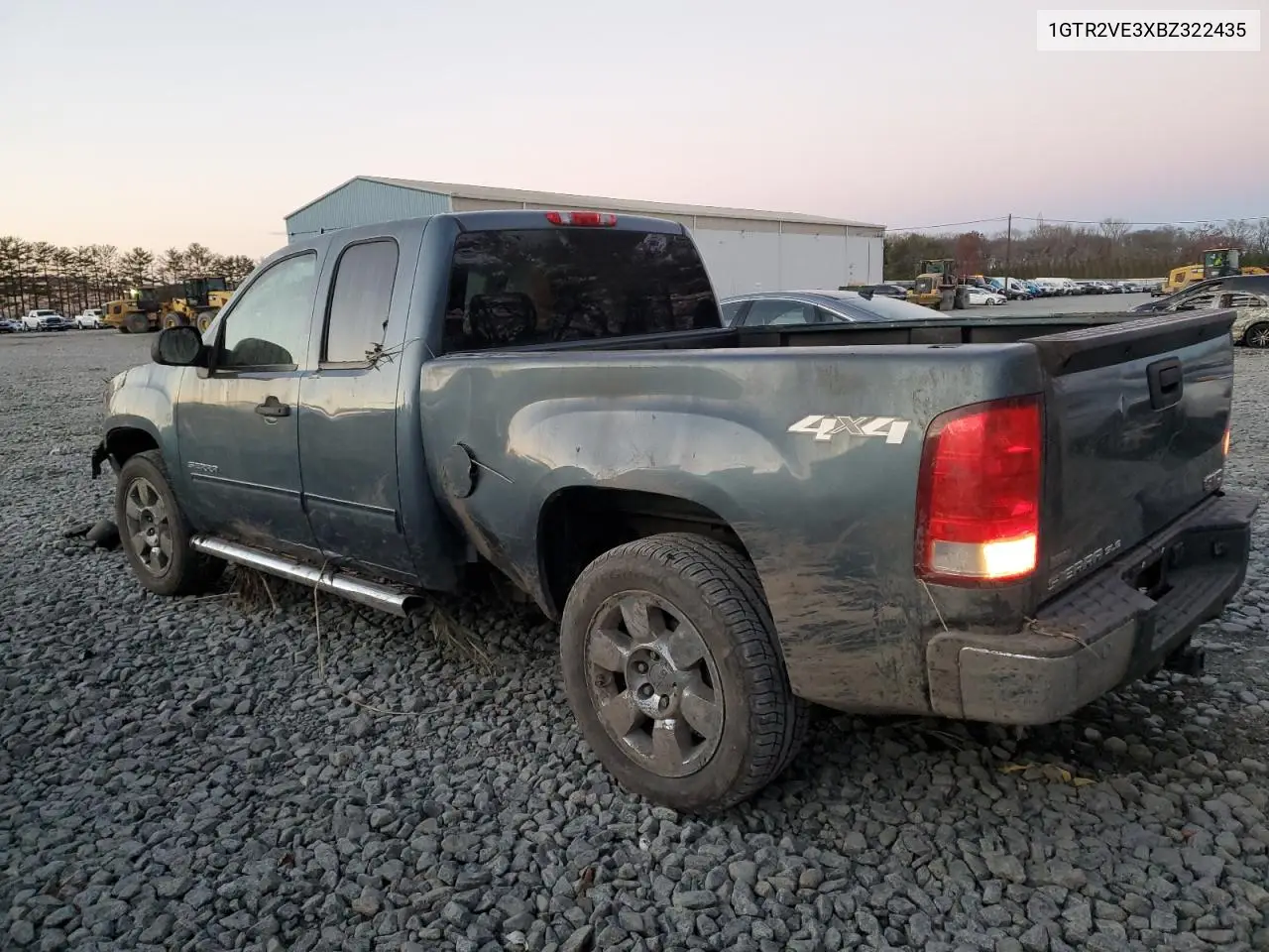 1GTR2VE3XBZ322435 2011 GMC Sierra K1500 Sle