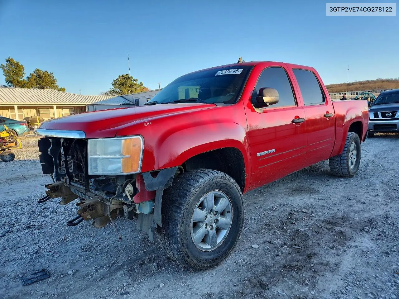 3GTP2VE74CG278122 2012 GMC Sierra K1500 Sle
