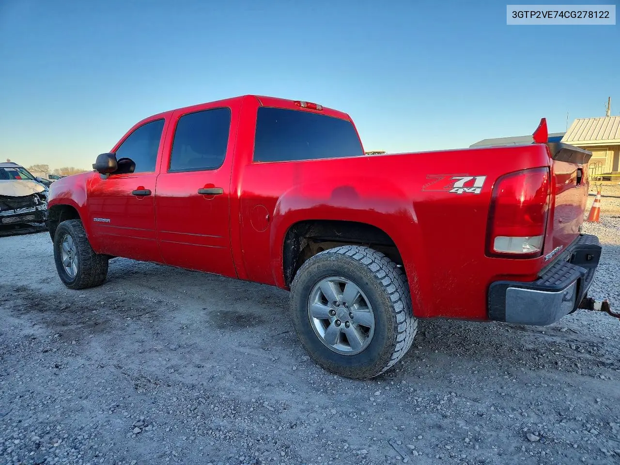 3GTP2VE74CG278122 2012 GMC Sierra K1500 Sle