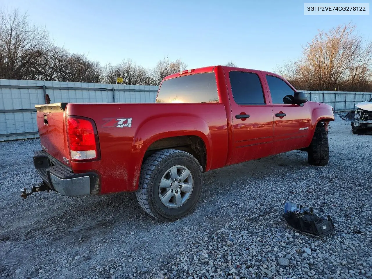 3GTP2VE74CG278122 2012 GMC Sierra K1500 Sle
