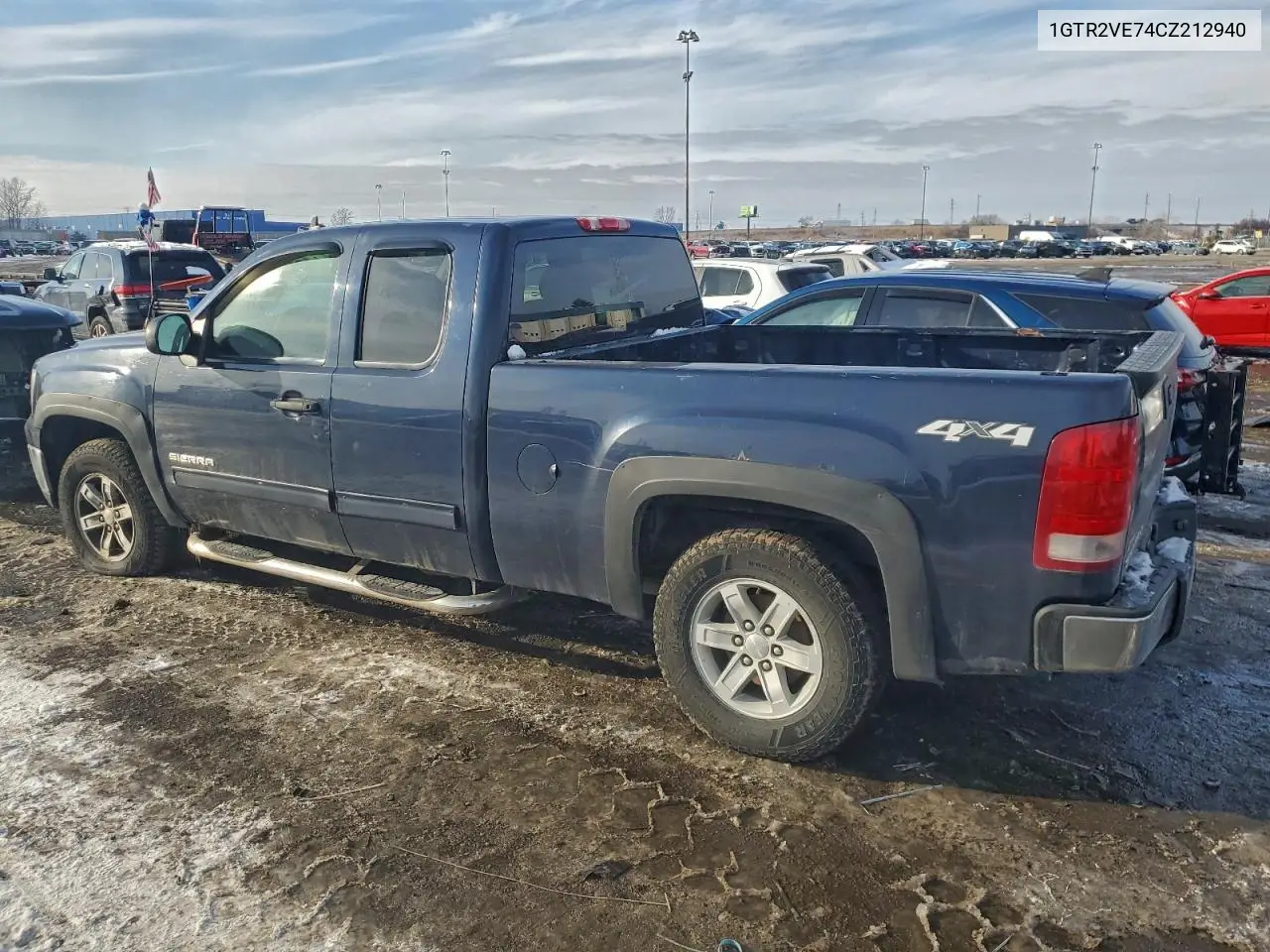 1GTR2VE74CZ212940 2012 GMC Sierra K1500 Sle