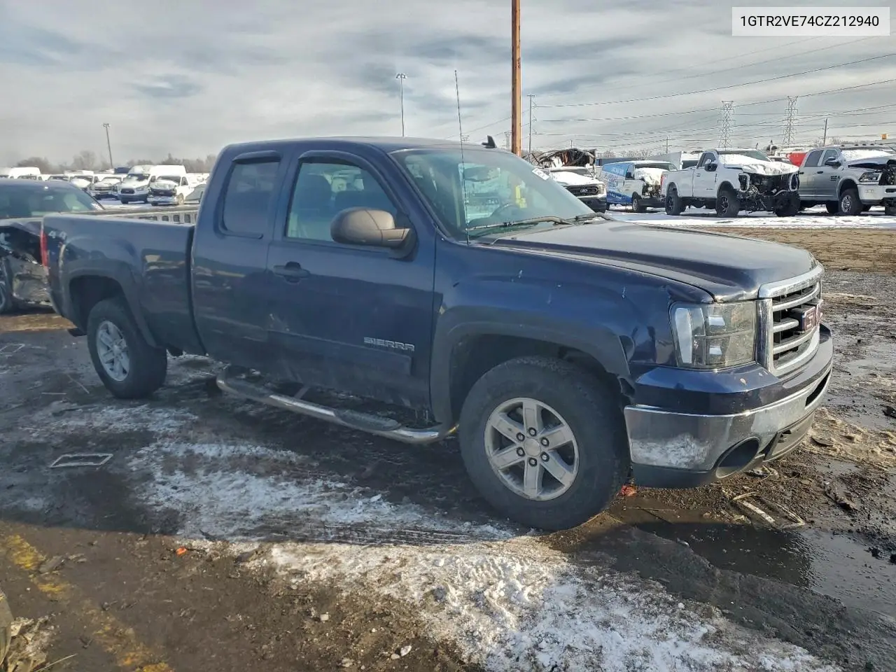 1GTR2VE74CZ212940 2012 GMC Sierra K1500 Sle