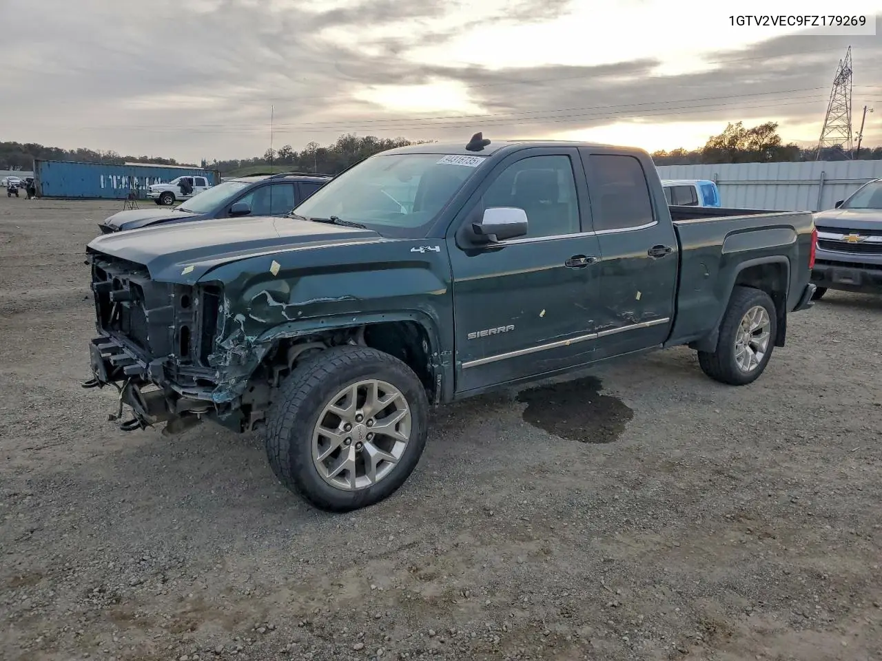 1GTV2VEC9FZ179269 2015 GMC Sierra K1500 Slt