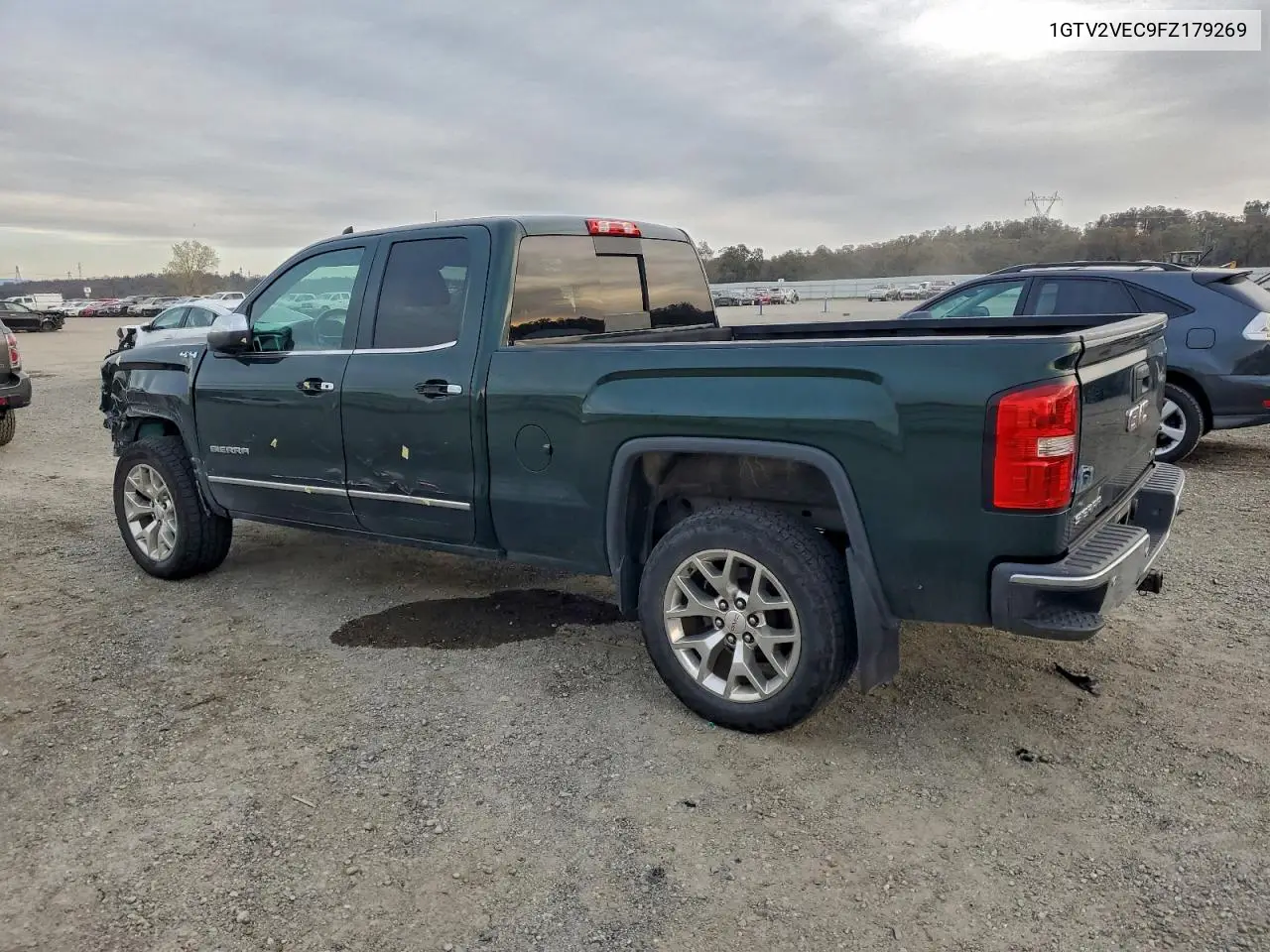 1GTV2VEC9FZ179269 2015 GMC Sierra K1500 Slt