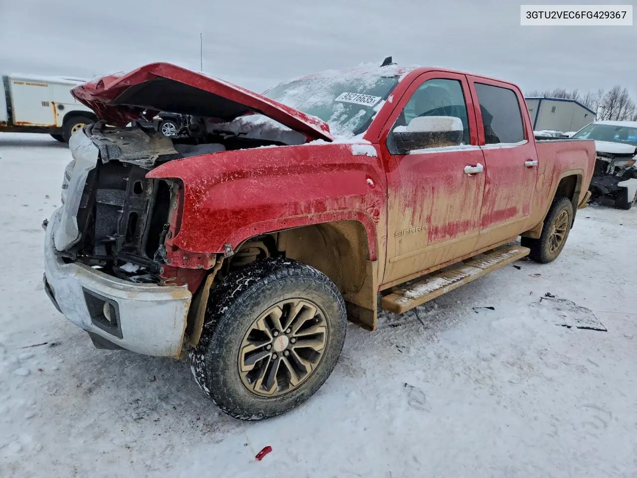 3GTU2VEC6FG429367 2015 GMC Sierra K1500 Slt