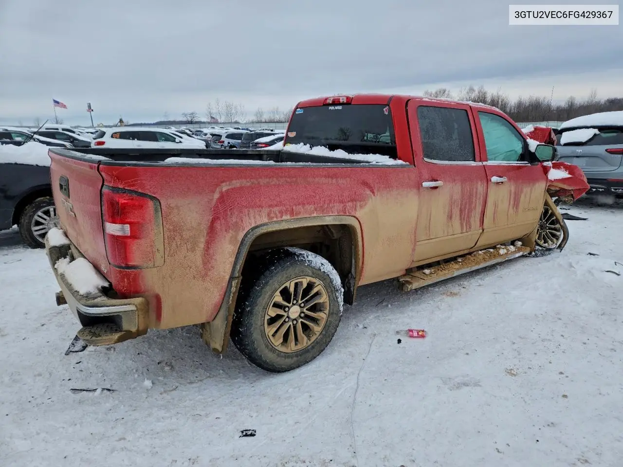 3GTU2VEC6FG429367 2015 GMC Sierra K1500 Slt