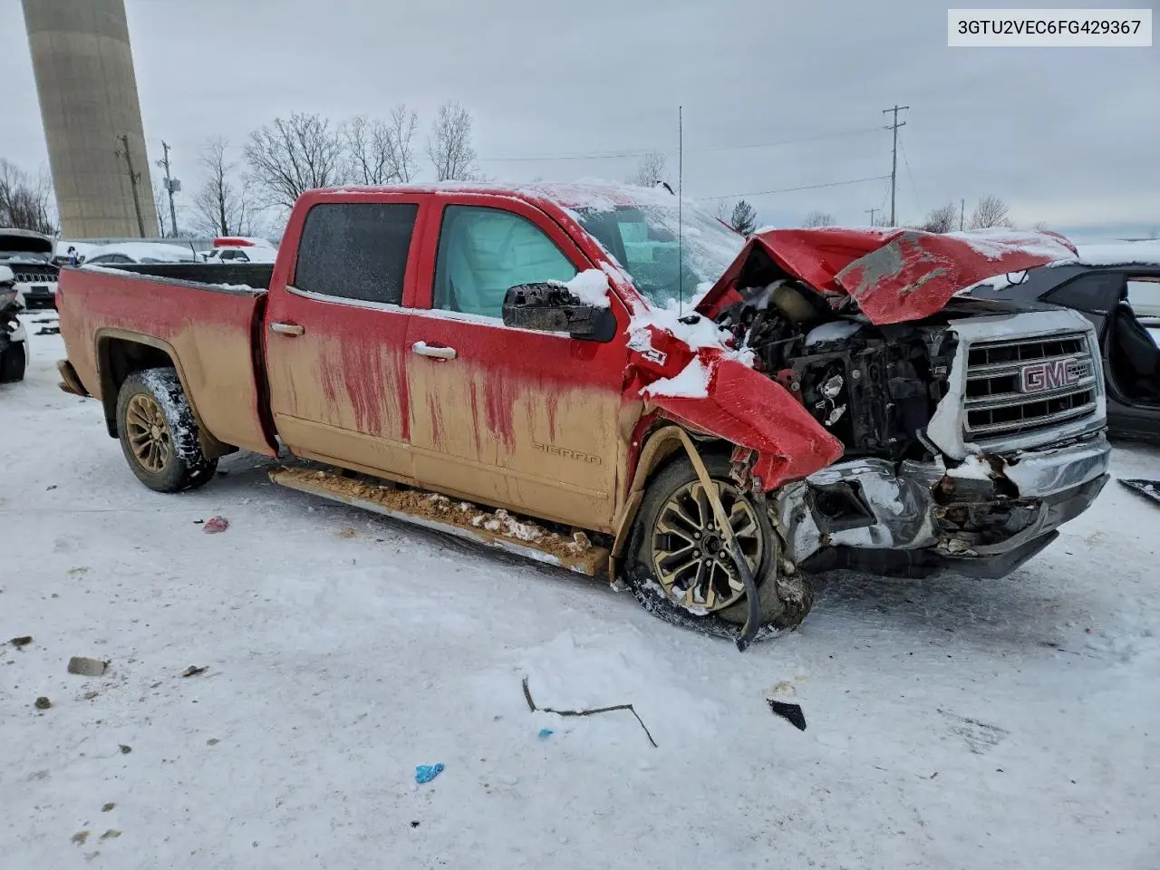 3GTU2VEC6FG429367 2015 GMC Sierra K1500 Slt