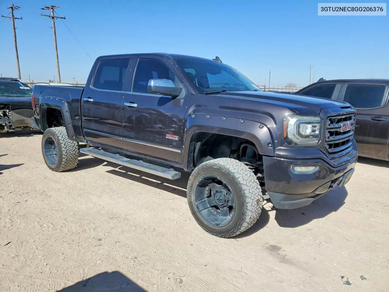 3GTU2NEC8GG206376 2016 GMC Sierra K1500 Slt