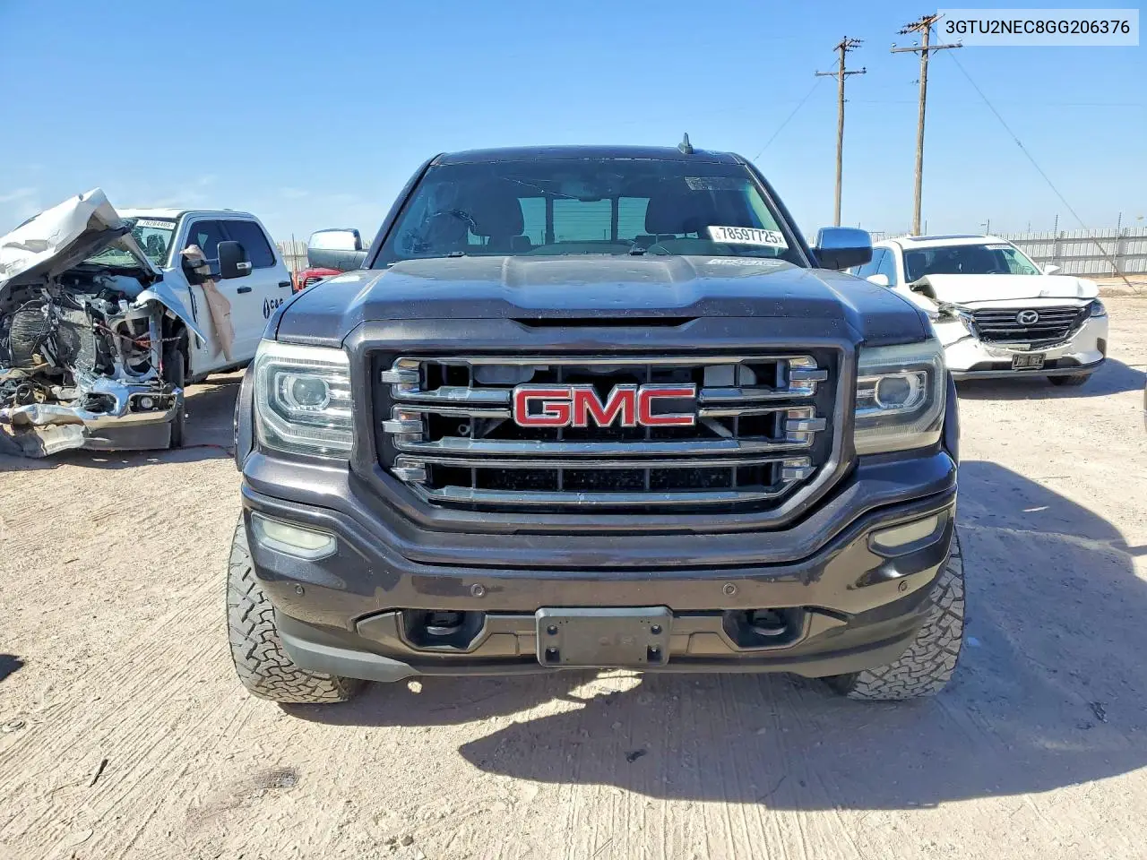 3GTU2NEC8GG206376 2016 GMC Sierra K1500 Slt