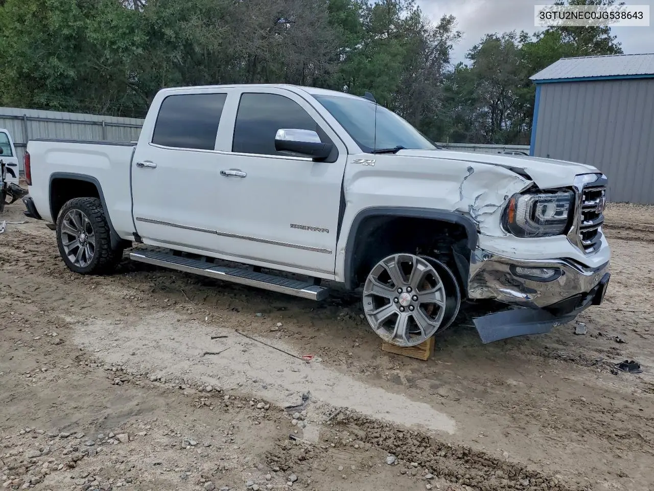 3GTU2NEC0JG538643 2018 GMC Sierra K1500 Slt