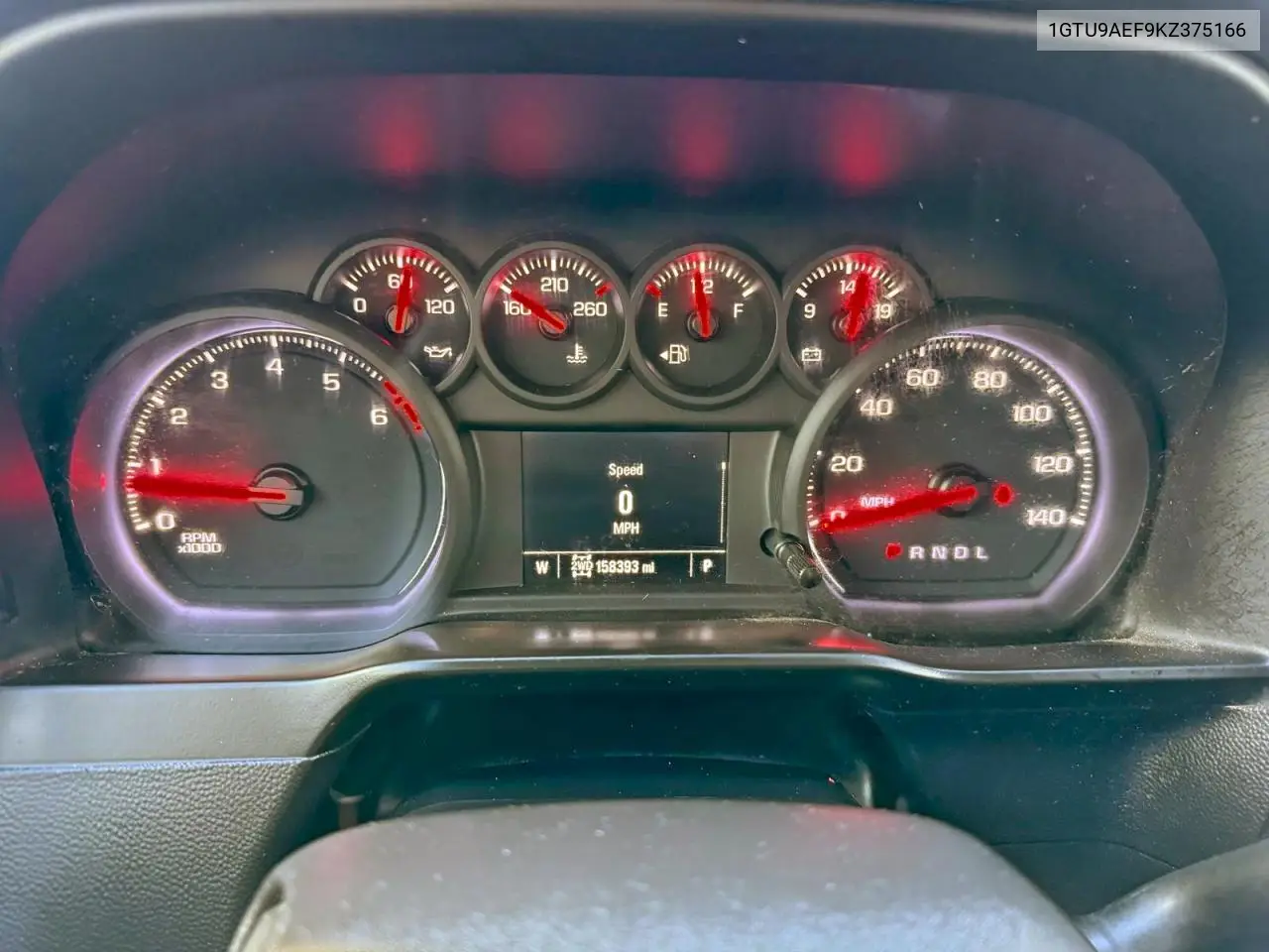 1GTU9AEF9KZ375166 2019 GMC Sierra K1500