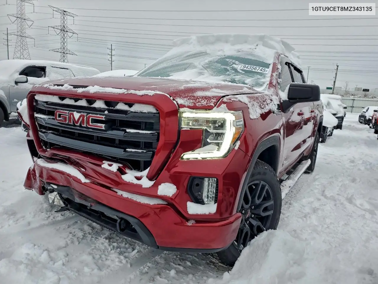 1GTU9CET8MZ343135 2021 GMC Sierra K1500 Elevation