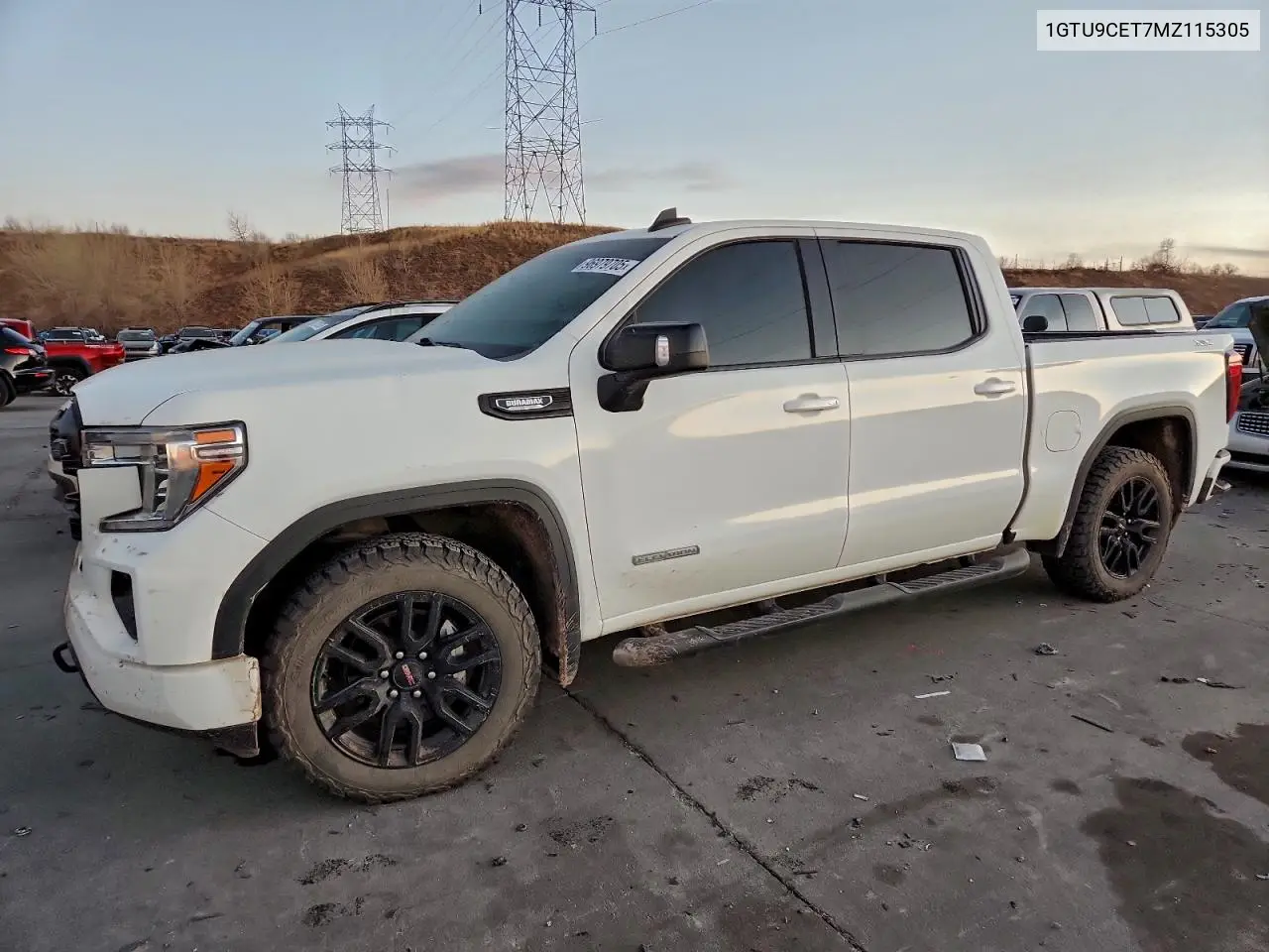 1GTU9CET7MZ115305 2021 GMC Sierra K1500 Elevation