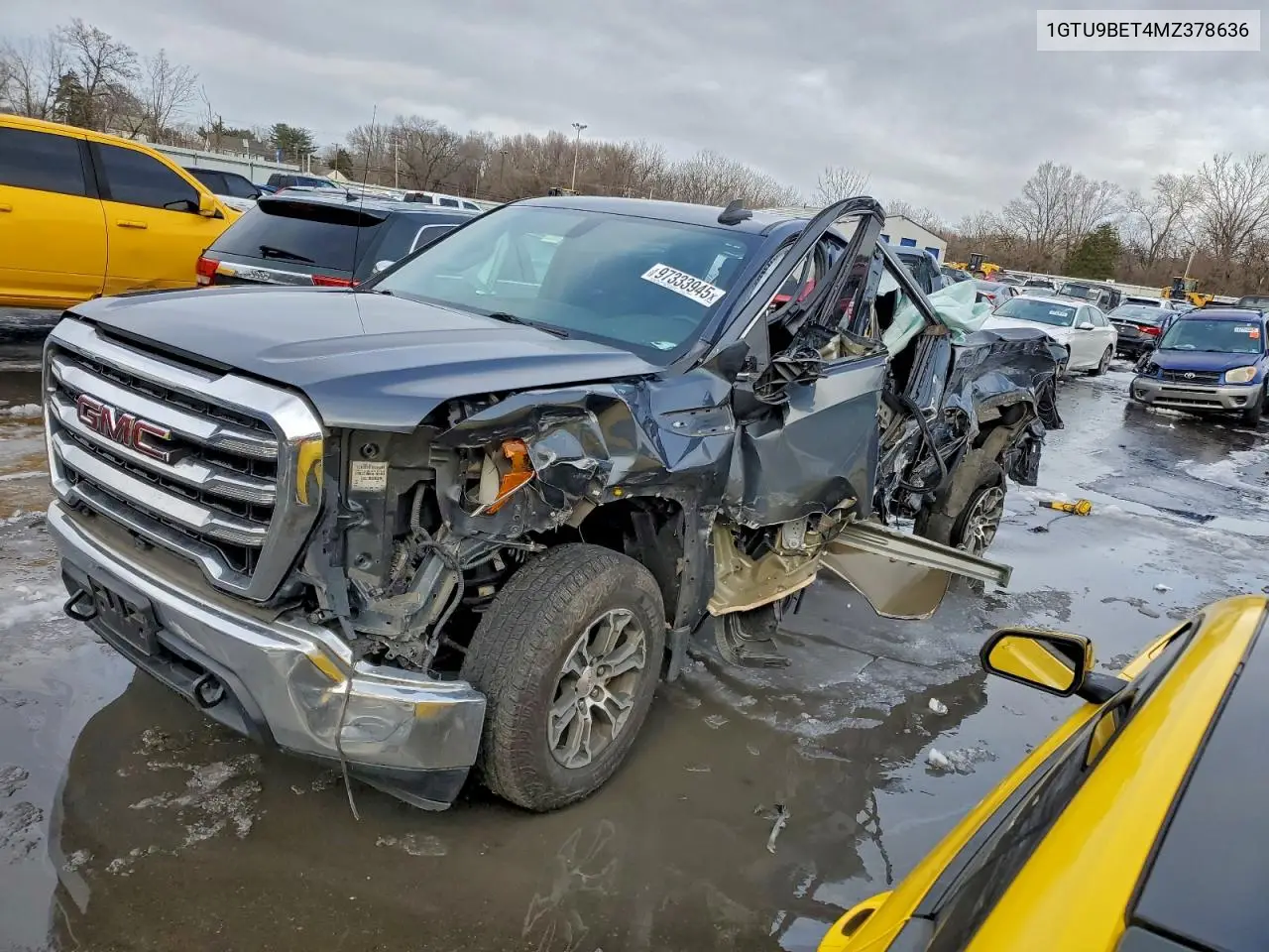 1GTU9BET4MZ378636 2021 GMC Sierra K1500 Sle