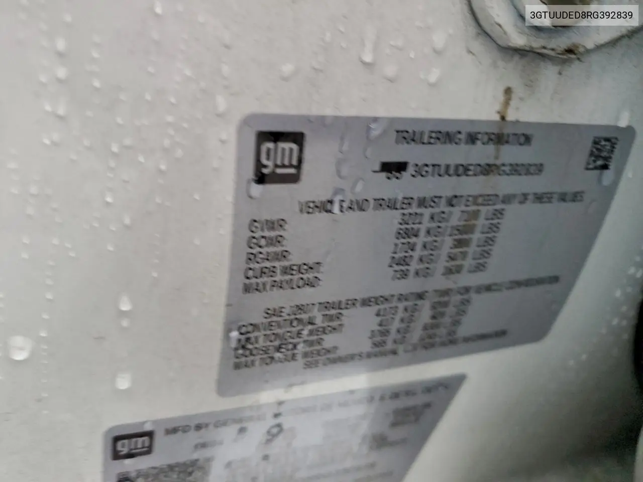 3GTUUDED8RG392839 2024 GMC Sierra K1500 Slt