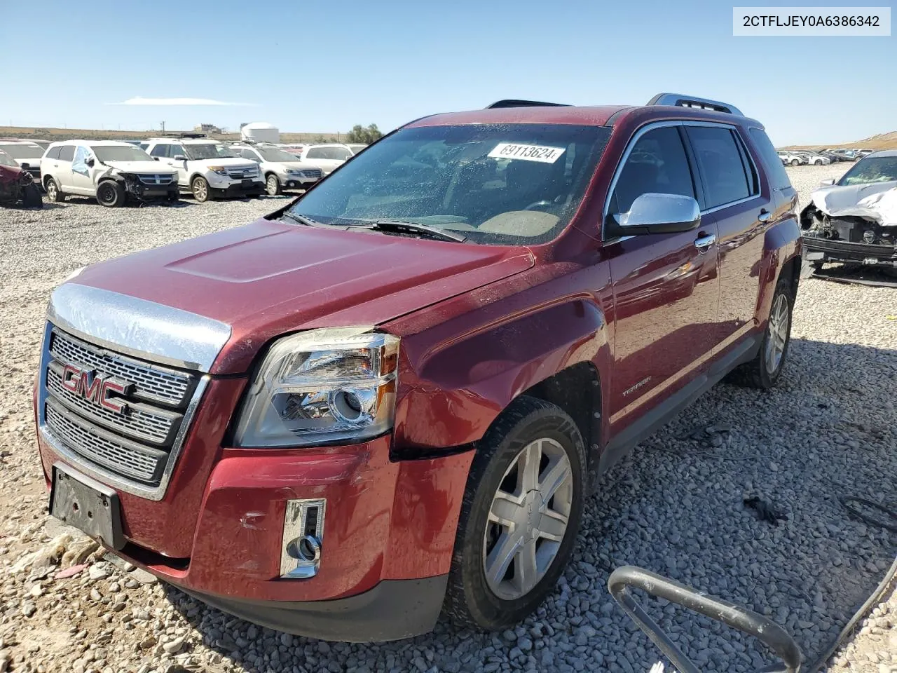 2CTFLJEY0A6386342 2010 GMC Terrain Slt