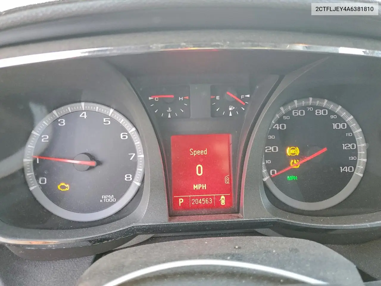 2CTFLJEY4A6381810 2010 GMC Terrain Slt