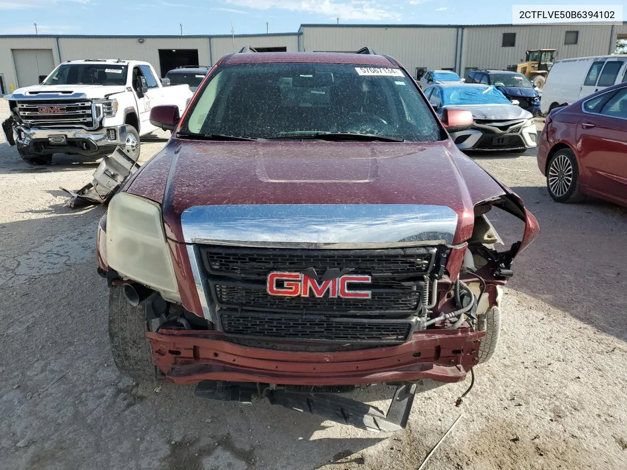 2011 GMC Terrain Slt VIN: 2CTFLVE50B6394102 Lot: 57667134