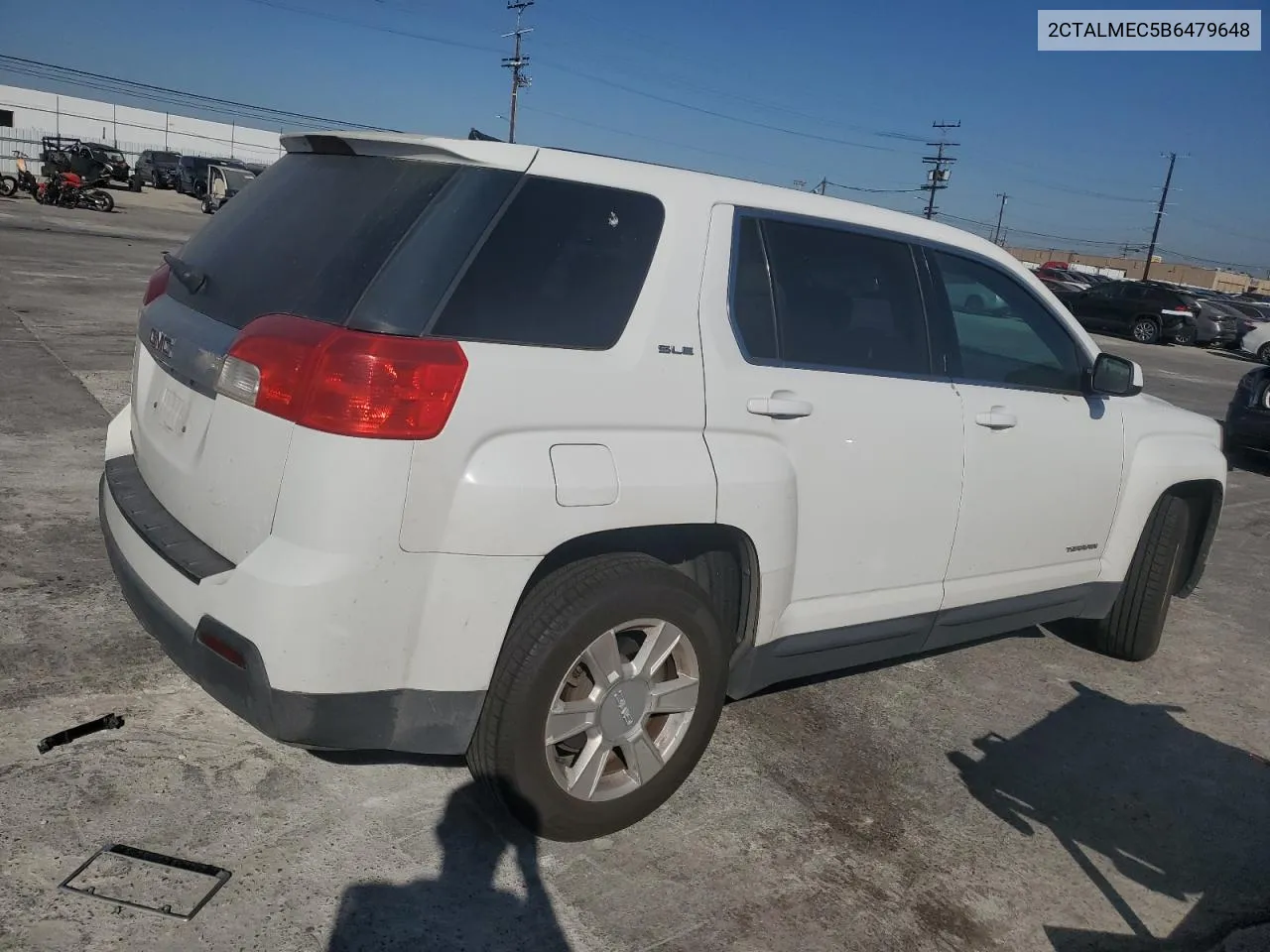 2011 GMC Terrain Sle VIN: 2CTALMEC5B6479648 Lot: 60348894