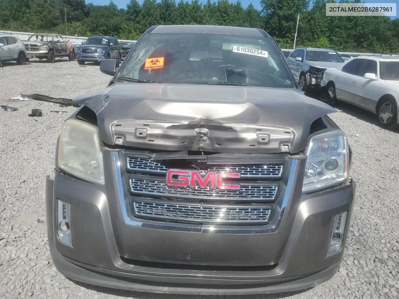 2011 GMC Terrain Sle VIN: 2CTALMEC2B6287961 Lot: 61030254