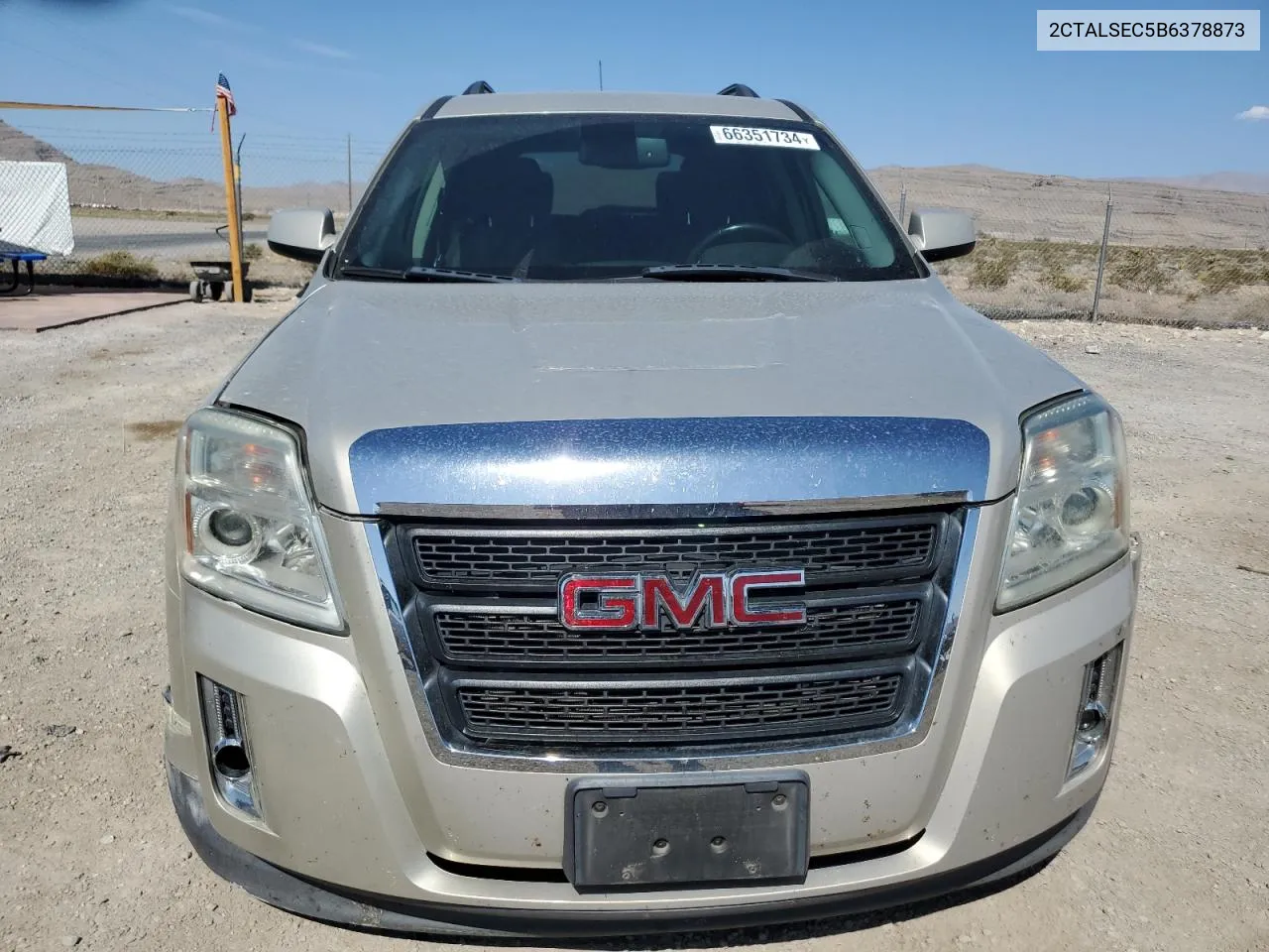 2011 GMC Terrain Sle VIN: 2CTALSEC5B6378873 Lot: 66351734