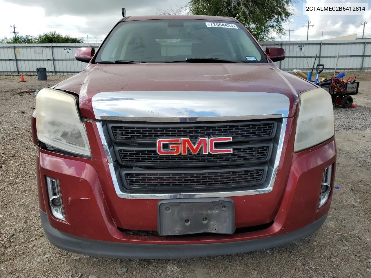 2011 GMC Terrain Sle VIN: 2CTALMEC2B6412814 Lot: 72504454