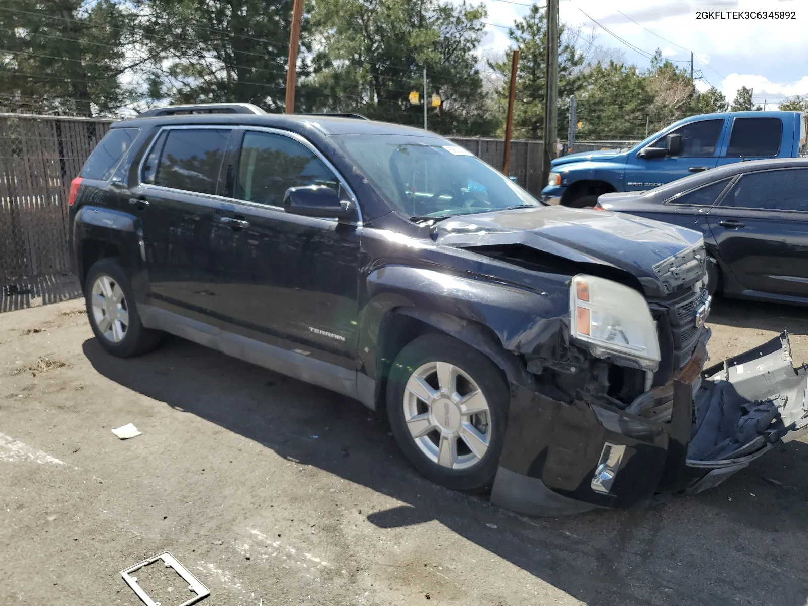 2012 GMC Terrain Sle VIN: 2GKFLTEK3C6345892 Lot: 50633334