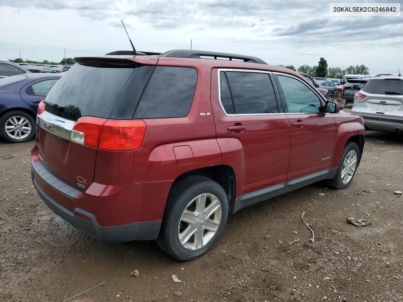 2012 GMC Terrain Sle VIN: 2GKALSEK2C6246842 Lot: 60112344