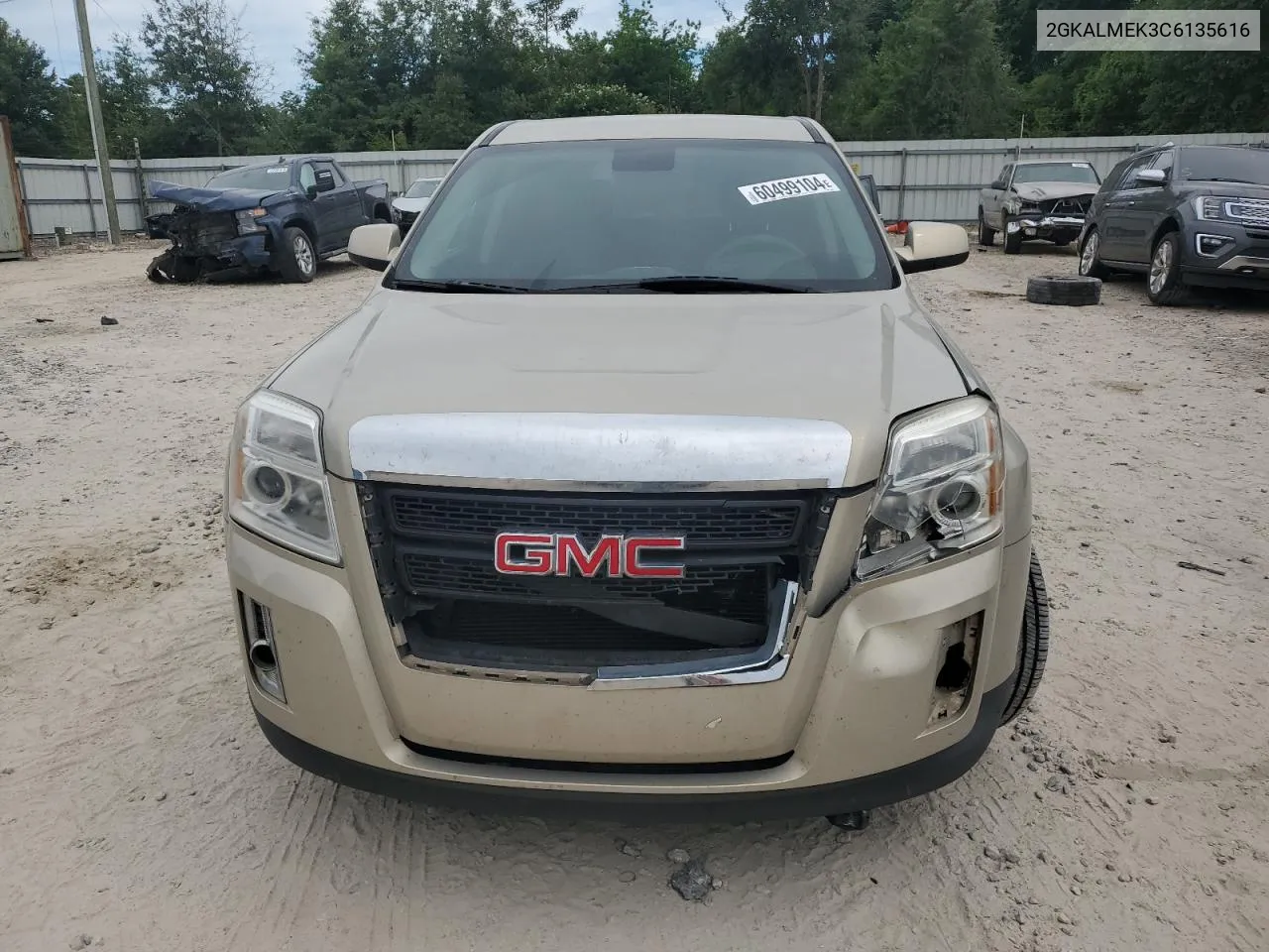 2012 GMC Terrain Sle VIN: 2GKALMEK3C6135616 Lot: 60499104