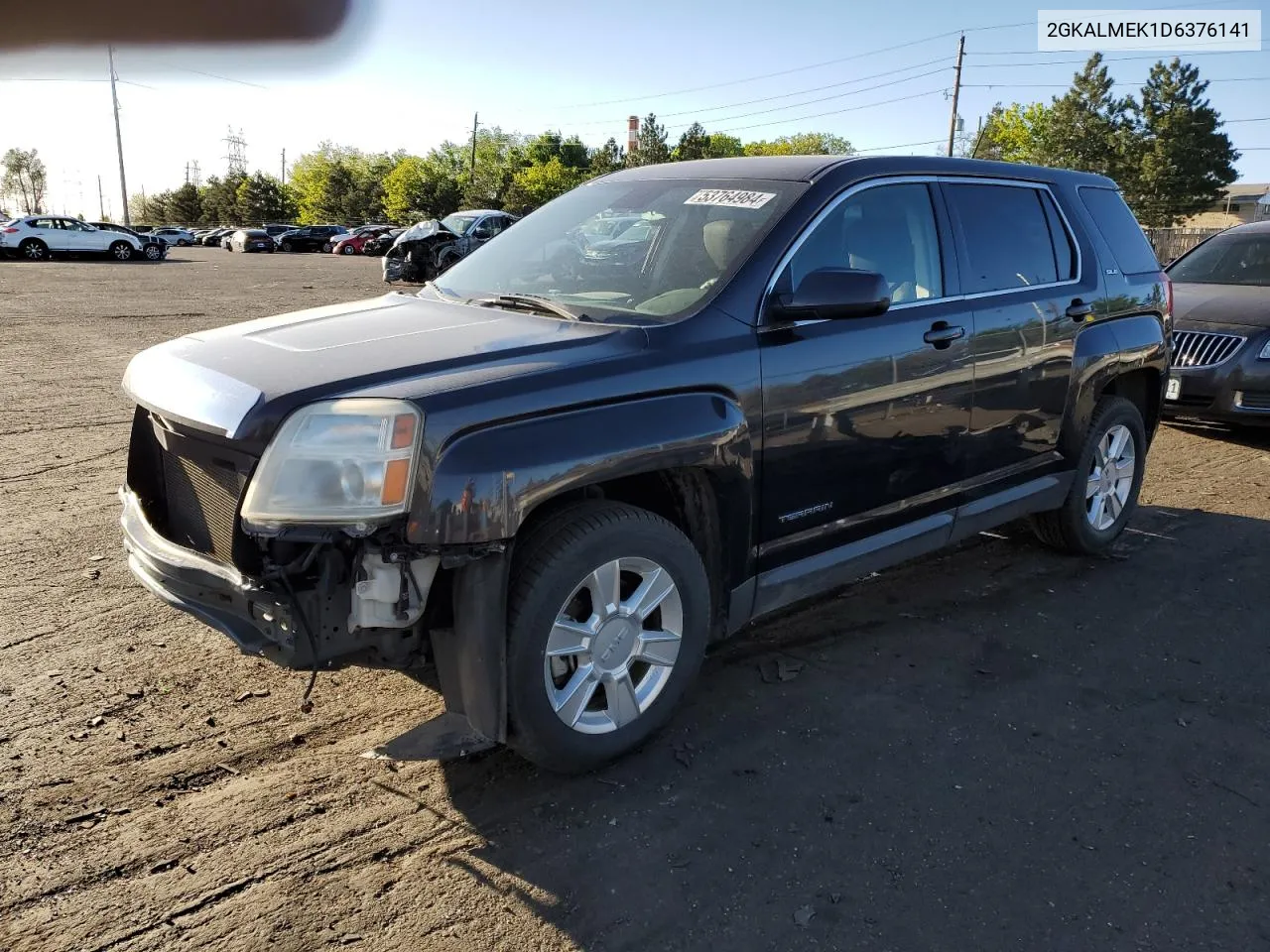 2013 GMC Terrain Sle VIN: 2GKALMEK1D6376141 Lot: 53764984