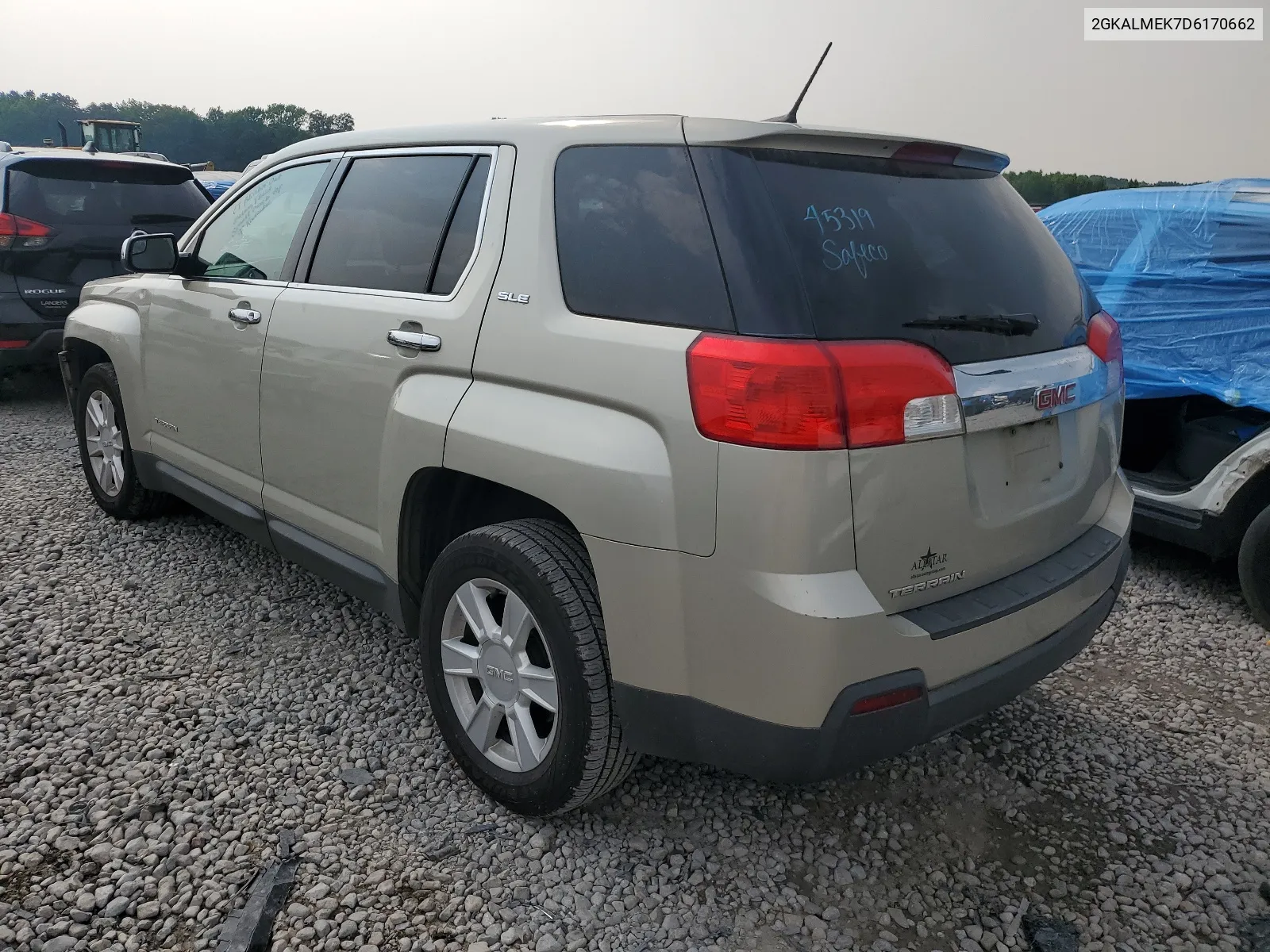 2013 GMC Terrain Sle VIN: 2GKALMEK7D6170662 Lot: 61427114