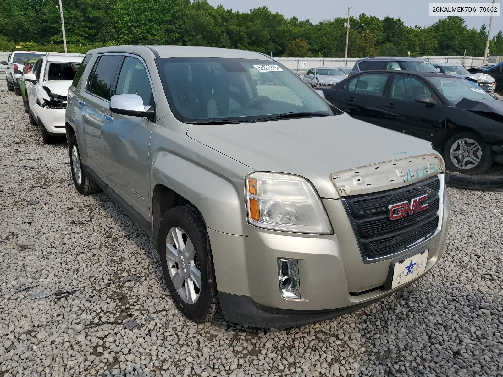 2013 GMC Terrain Sle VIN: 2GKALMEK7D6170662 Lot: 61427114