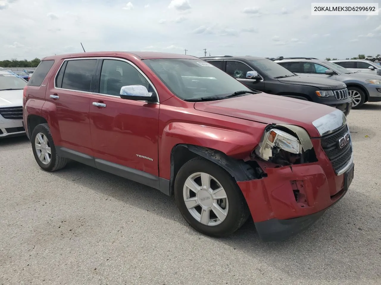 2013 GMC Terrain Sle VIN: 2GKALMEK3D6299692 Lot: 63623364