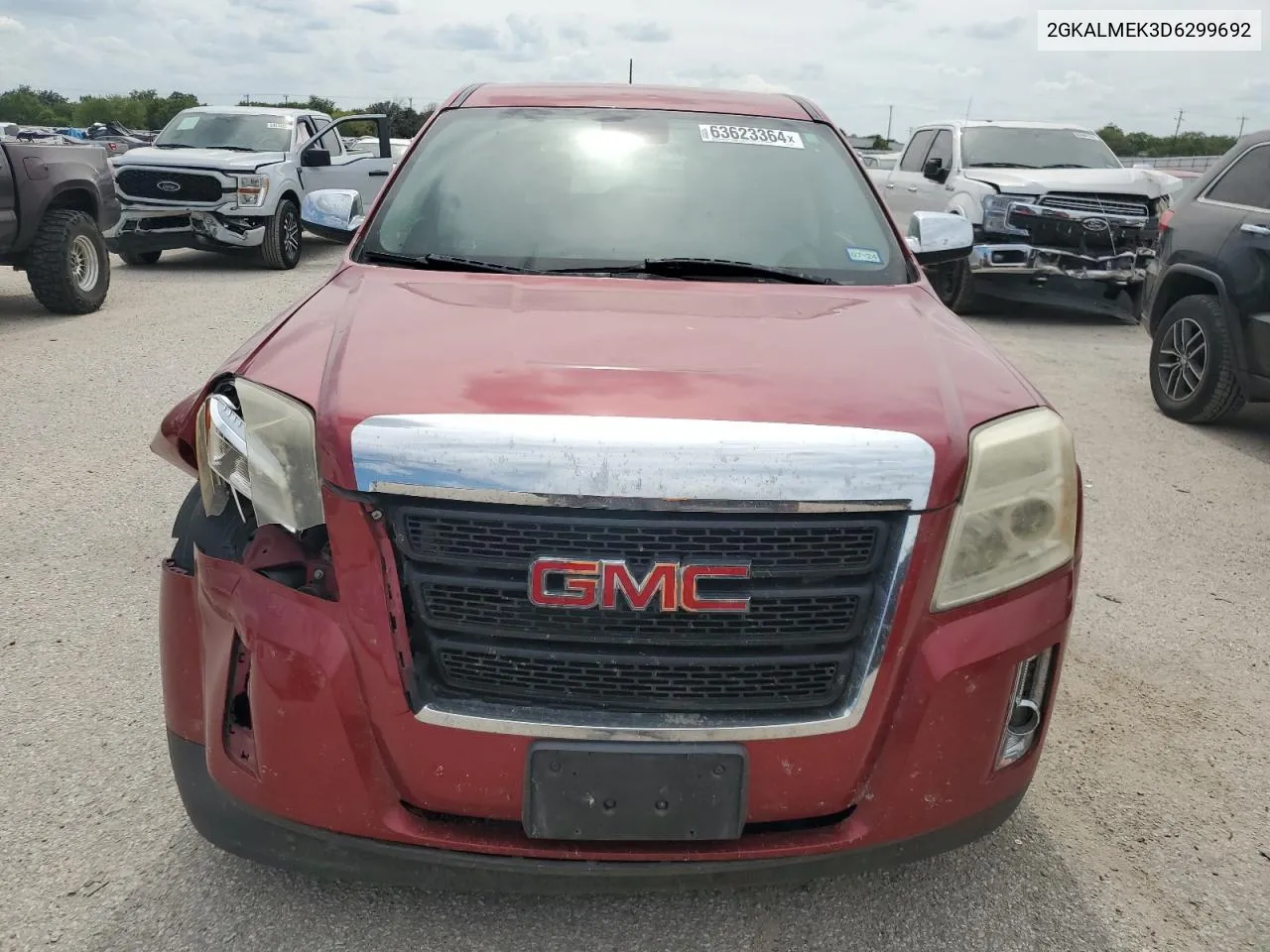 2013 GMC Terrain Sle VIN: 2GKALMEK3D6299692 Lot: 63623364