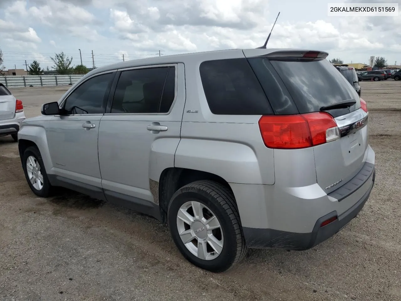 2013 GMC Terrain Sle VIN: 2GKALMEKXD6151569 Lot: 73684344