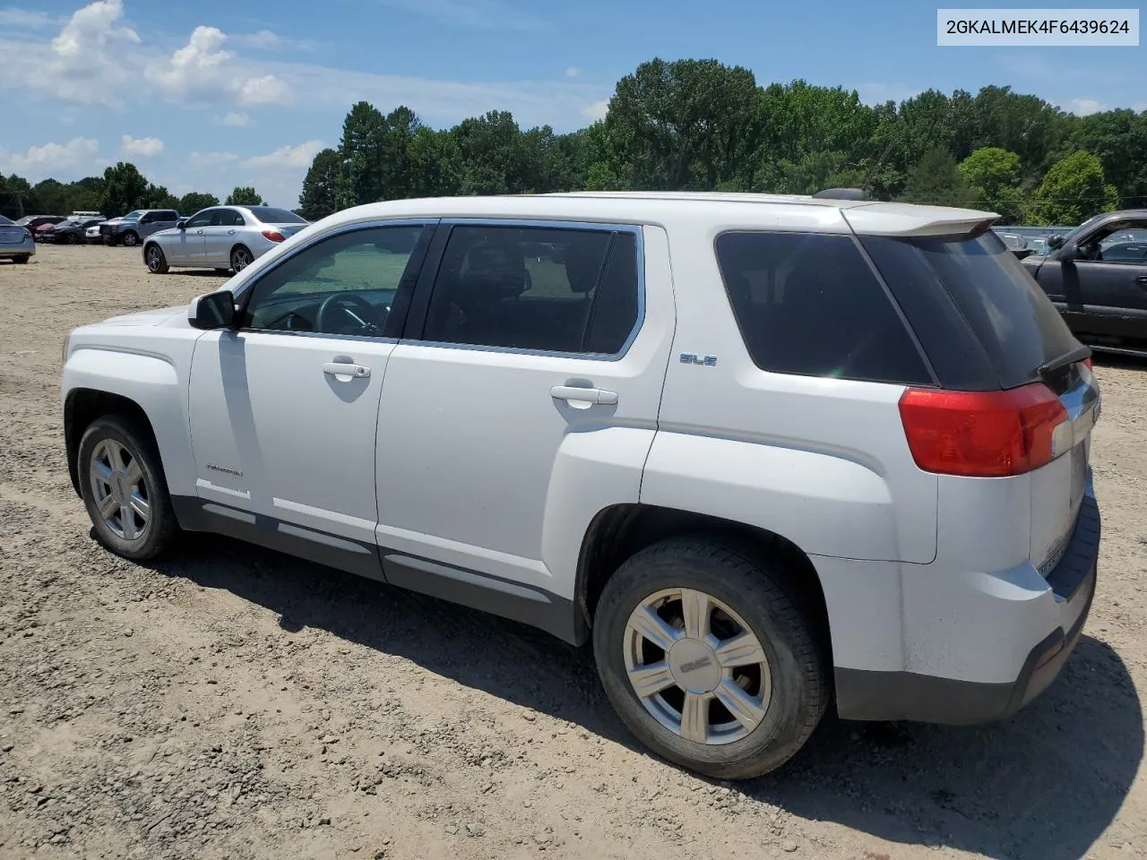 2015 GMC Terrain Sle VIN: 2GKALMEK4F6439624 Lot: 59921694