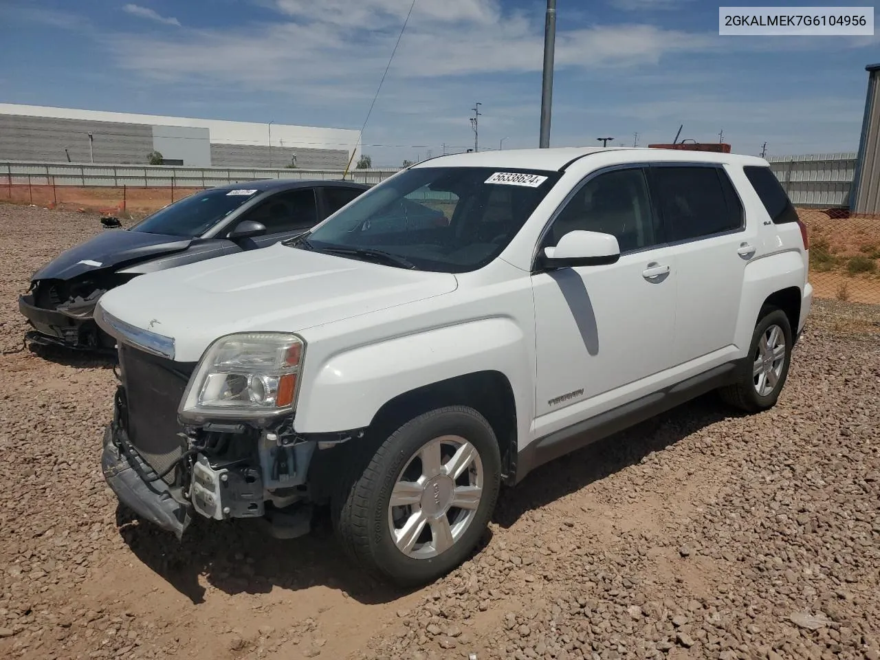 2016 GMC Terrain Sle VIN: 2GKALMEK7G6104956 Lot: 56338624