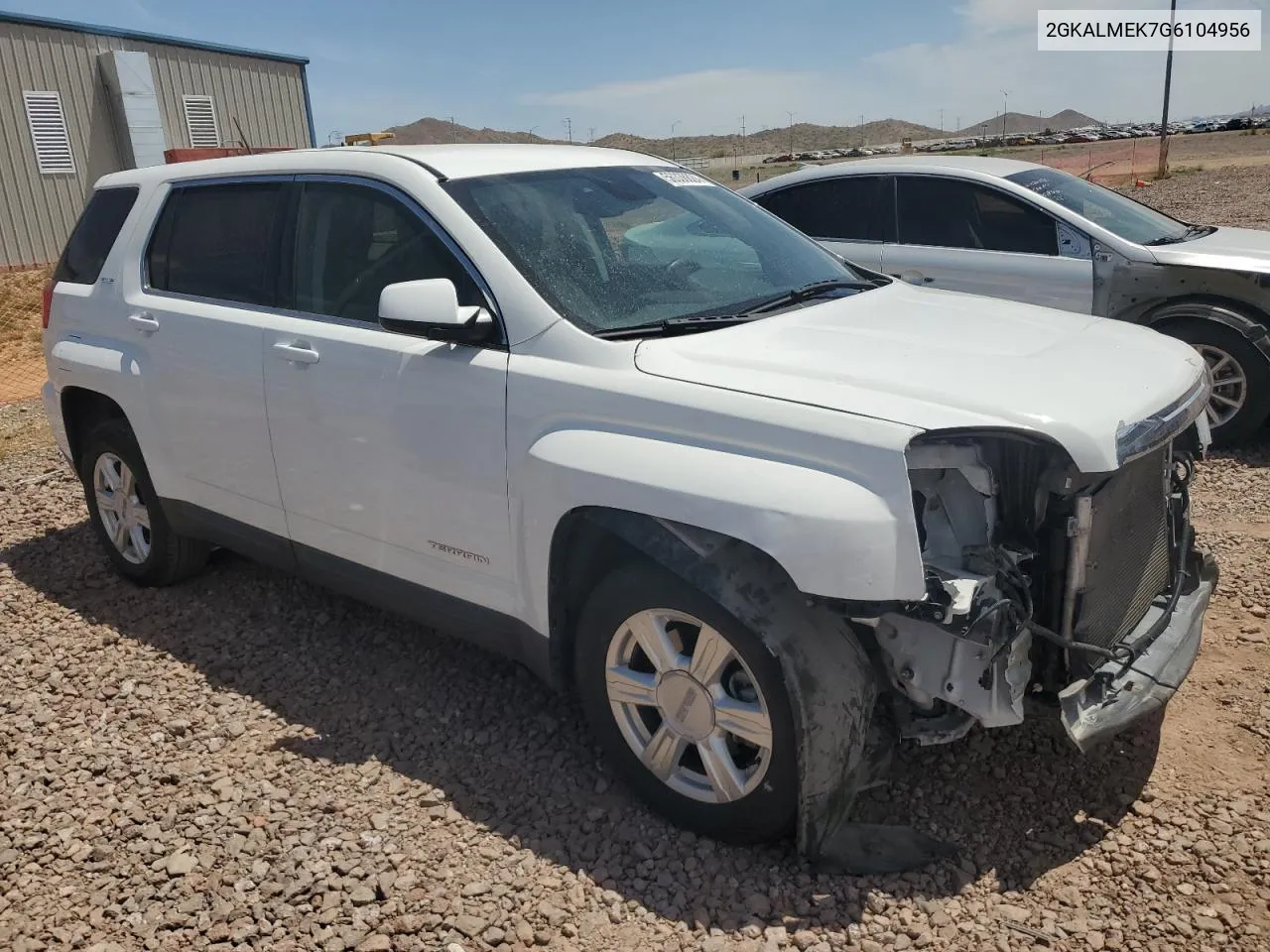 2016 GMC Terrain Sle VIN: 2GKALMEK7G6104956 Lot: 56338624