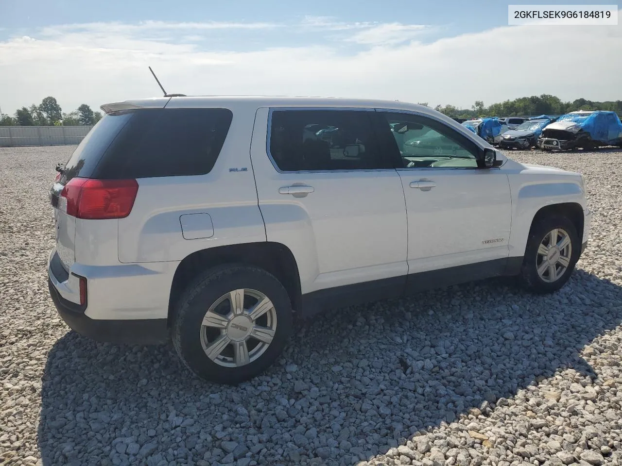 2016 GMC Terrain Sle VIN: 2GKFLSEK9G6184819 Lot: 58025934