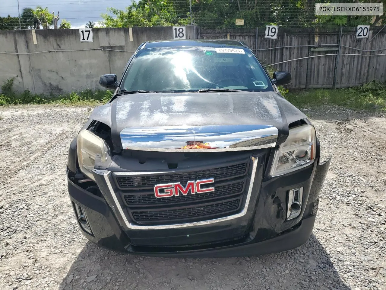 2016 GMC Terrain Sle VIN: 2GKFLSEKXG6155975 Lot: 60199454