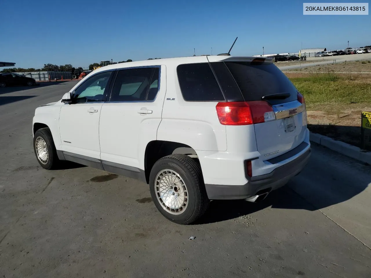 2016 GMC Terrain Sle VIN: 2GKALMEK8G6143815 Lot: 73237654