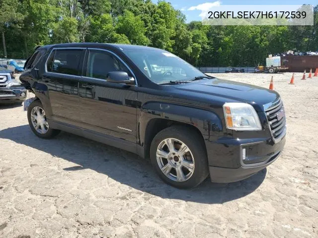 2017 GMC Terrain Sle VIN: 2GKFLSEK7H6172539 Lot: 53562114