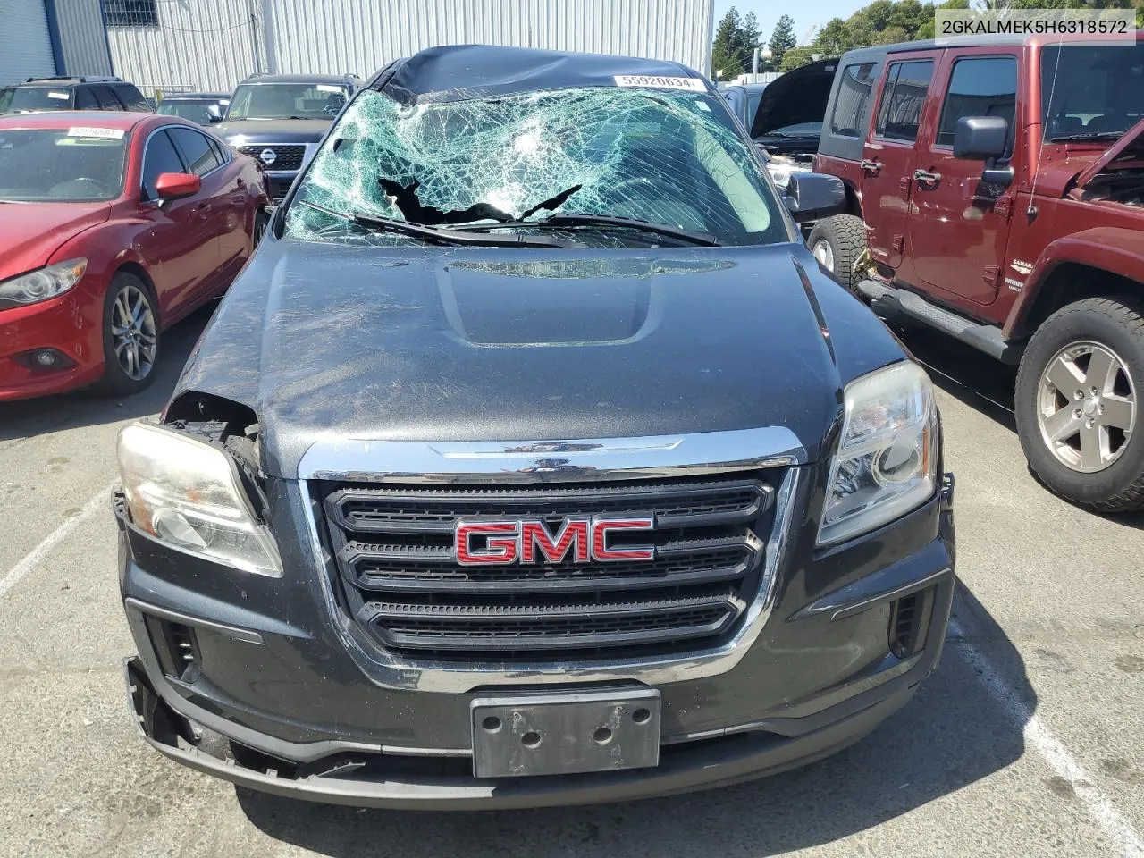 2GKALMEK5H6318572 2017 GMC Terrain Sle