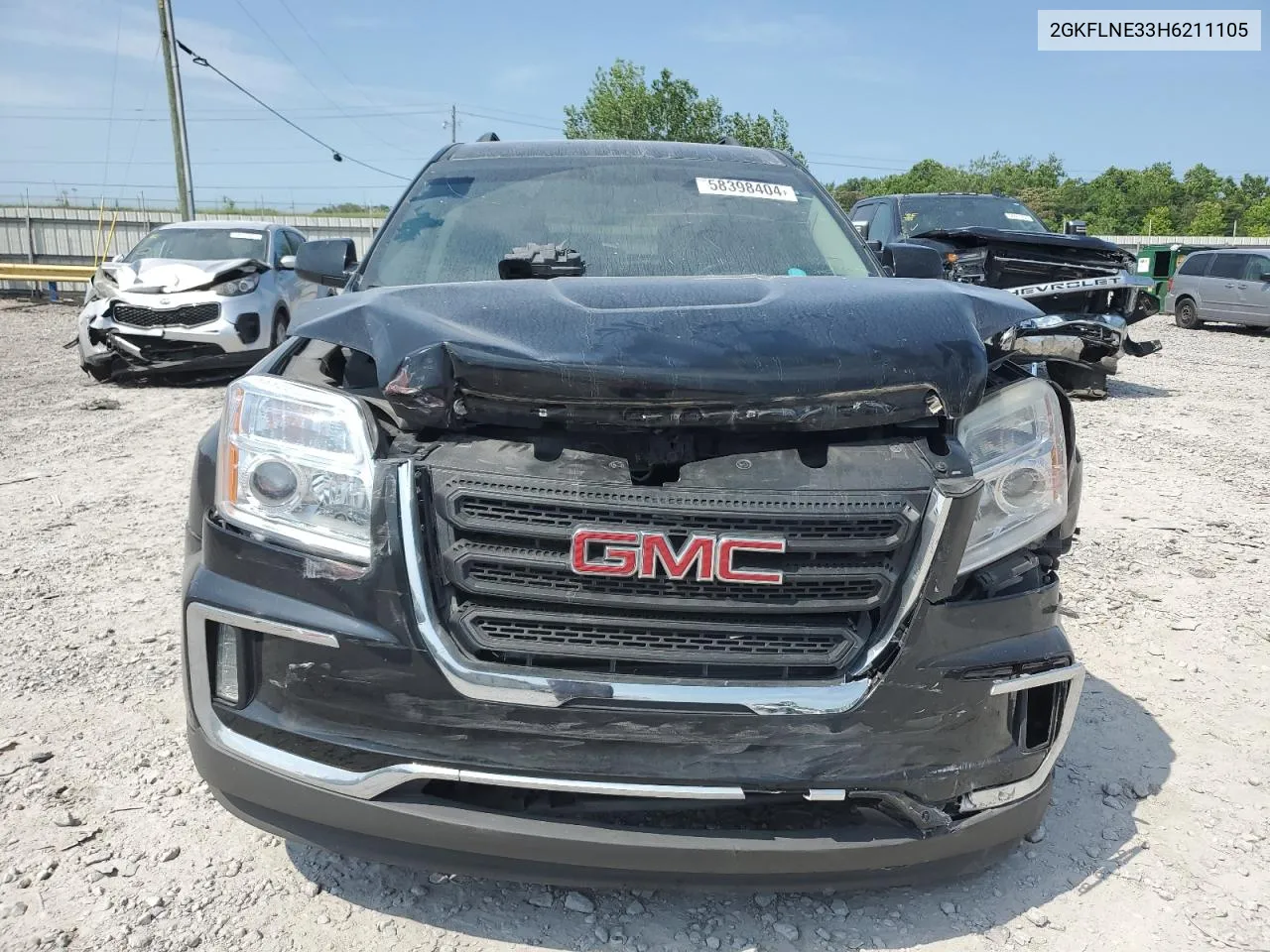 2017 GMC Terrain Sle VIN: 2GKFLNE33H6211105 Lot: 58398404