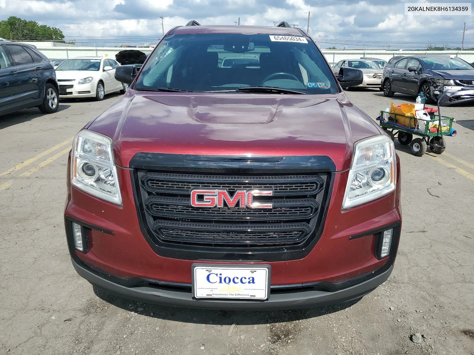 2017 GMC Terrain Sle VIN: 2GKALNEK8H6134359 Lot: 65465034