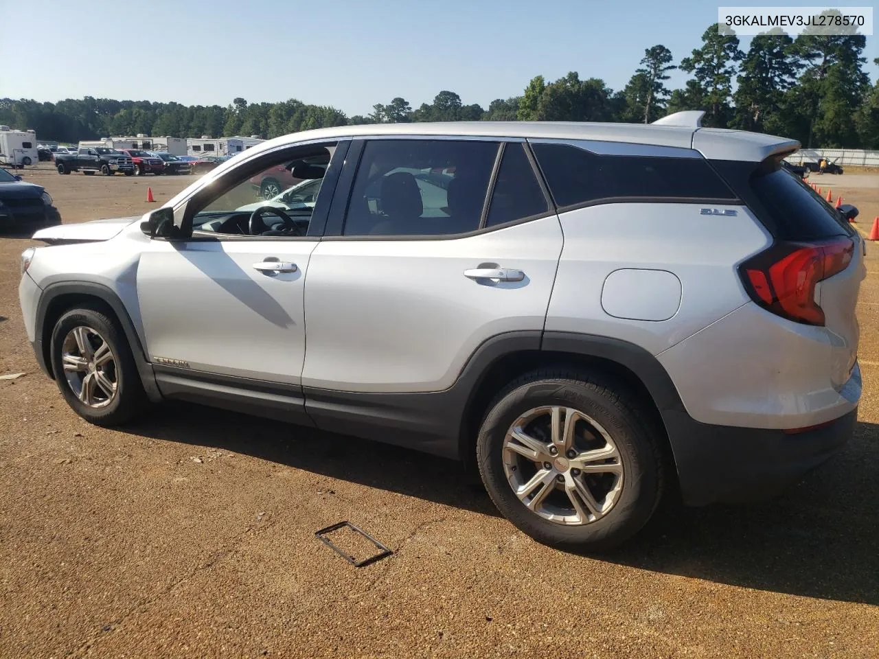 2018 GMC Terrain Sle VIN: 3GKALMEV3JL278570 Lot: 60350484